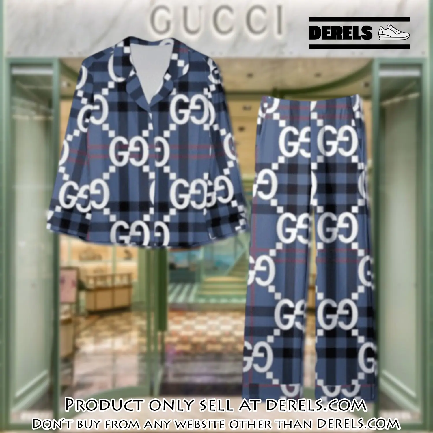 Trending luxury gc satin pajama set pjs1057 dr3442318